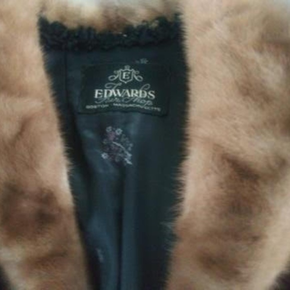 Vintage Persian Lamb  3/ 4 Coat with Mink Collar - Picture 1 of 7